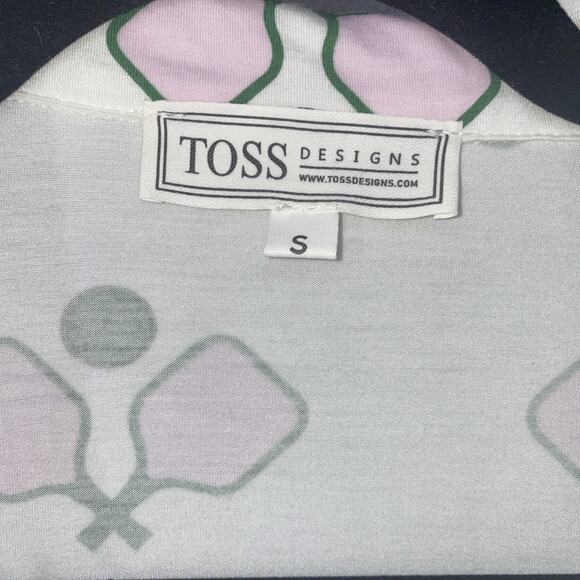 TOSS Designs Pajama Top Short Sleeve Small Pickleball MD - Picture 3 of 5